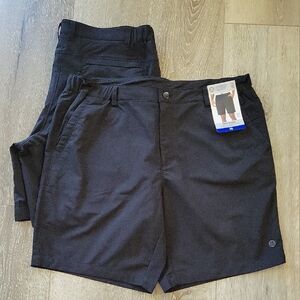 Mondetta Outdoor Project Tech Shorts (two pairs) Black 36"